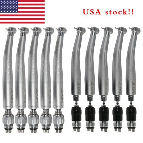 1-10* Dental LED E-generator High Speed Handpiece 4 H Coupler Fit Kavo - Foto 10