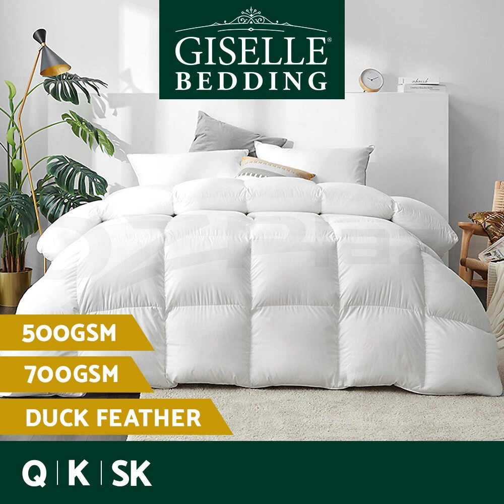 Giselle Duck Down Feather Quilt 500 700GSM Duvet Blanket Summer