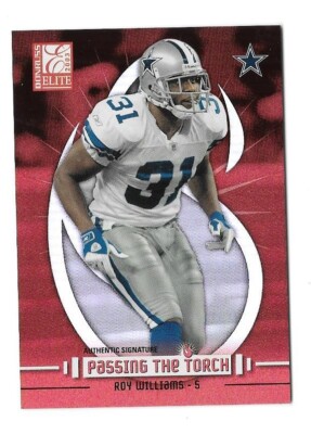 2003 DONRUSS ELITE FOOTBALL #PT-7 ROY WILLIAMS /1000 PASSING THE TORCH,COWBOYS
