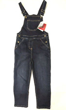 Hanna Andersson Play Denim Overalls Girls' Blue Organic Cotton Size 5 Brand New