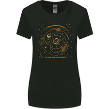 Moon Phases Celestial Pagan Womens Wider Cut T-Shirt