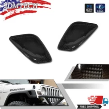 Smoked Lens Front Fender Corner Side Marker Light For 1997-2006 Jeep Wrangler TJ