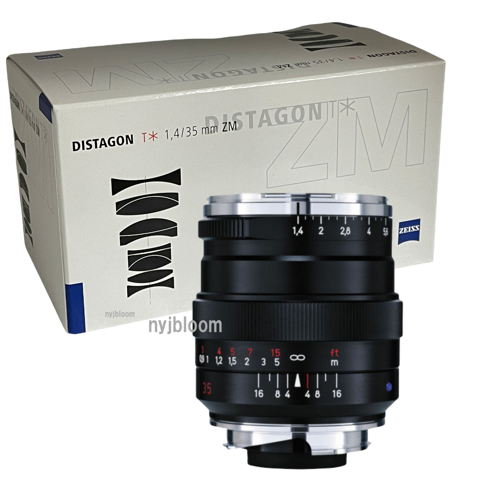 New Carl ZEISS 35mm f1.4 DISTAGON T* ZM Mount BLACK Lens Leica M 