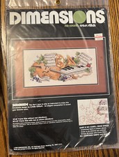 Dimensions 1989 No Count  Cross Stitch Kit Serenade 3929 Vintage Unopened.