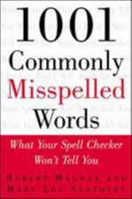 1001 Commonly Misspelled Words: What Your - Robert Magnan, 007135736X, paperback
