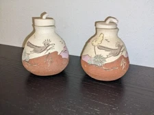 (2) Southeastern Desert Theme Oil Lamp Candles DECOR VGC