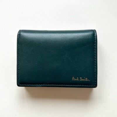 Paul Smith Authentic Leather trifold wallet in stripe Green