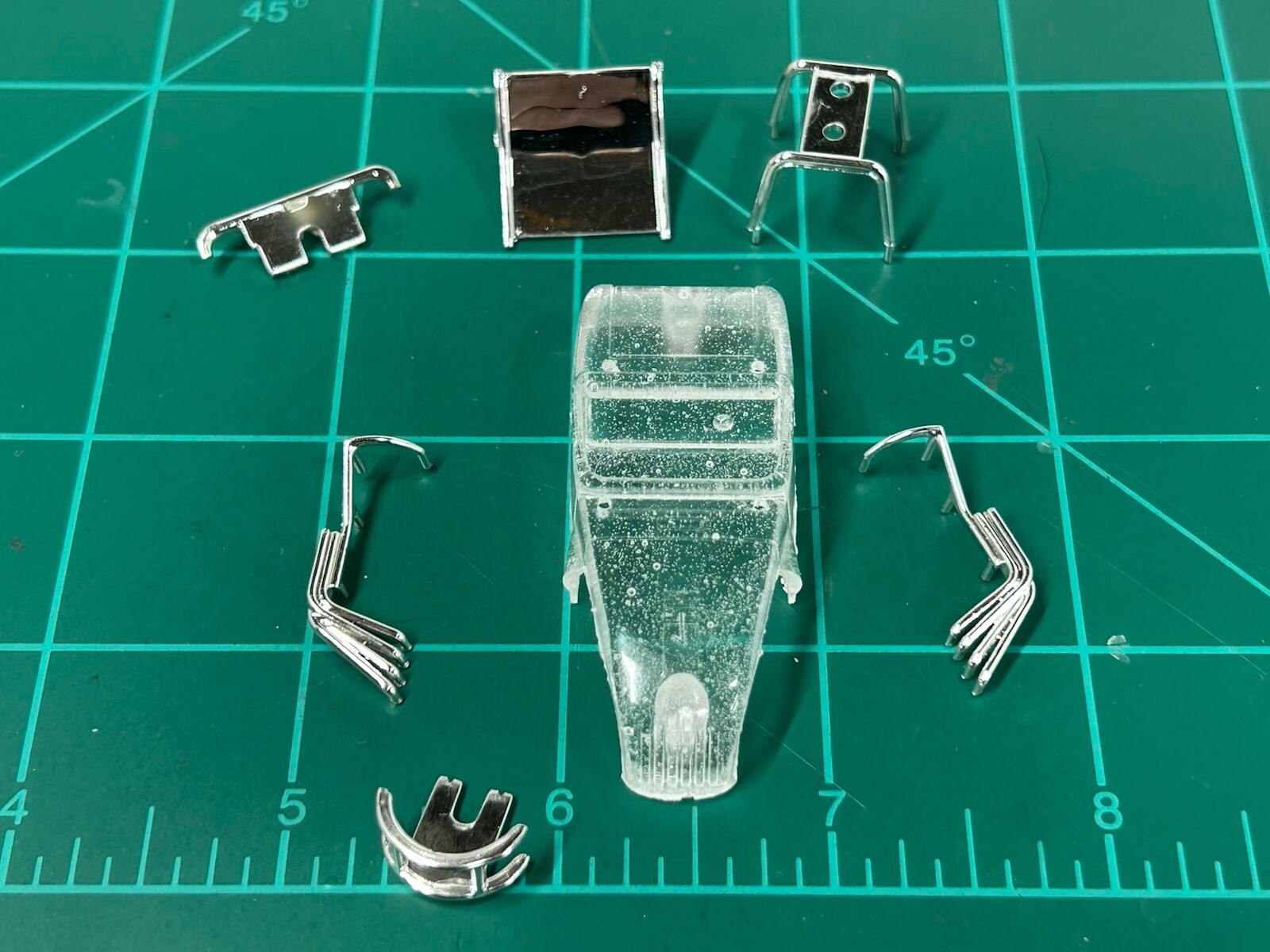 Clear modified/ Hot Rod Body Fits T-jet Style Chassis Wizzjet Aurora Autoworld