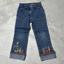 Gymboree GROWN WITH LOVE Blue Denim Jeans Pants Adjustable Waistband SZ 8