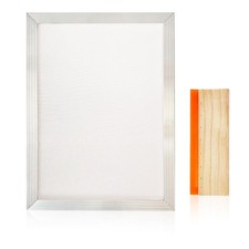 10 X 14 Inch Aluminum Silk Screen Printing Frame with 110 White Mesh, and Inc...
