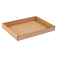 Storage Trays 15"L x 12"W x 1.75"H, 50-Pack Corrugated Cardboard Box Tray f...