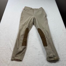 The Tailored Sportsman Breeches Women 26 Tan Good Side Zip Knee Patch 1961