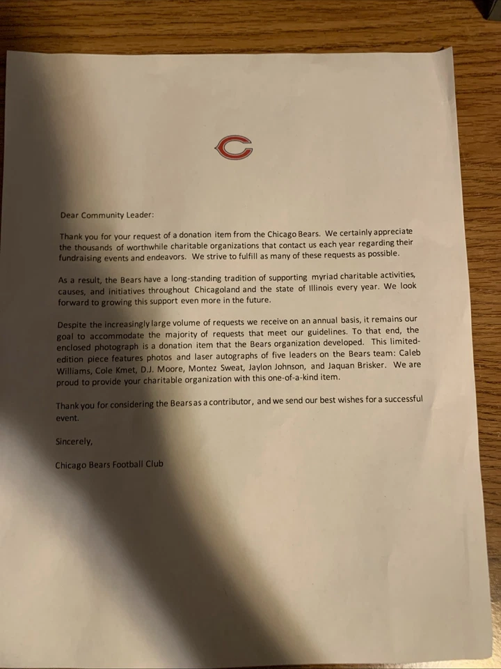 Foto autografiada de osos impresa en lase Foto 2 de 2