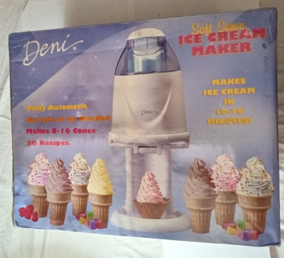 Vintage Deni Soft Serve automatic Ice Cream Maker Model 5530, year 2003 NIB