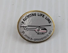 Hammons Life Line Air Care Team Rescue Medical Helicopter Pin Pinback