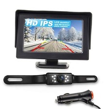 HD Backup Camera and Monitor Kit - 4.3" IPS FHD Color Display, Waterproof
