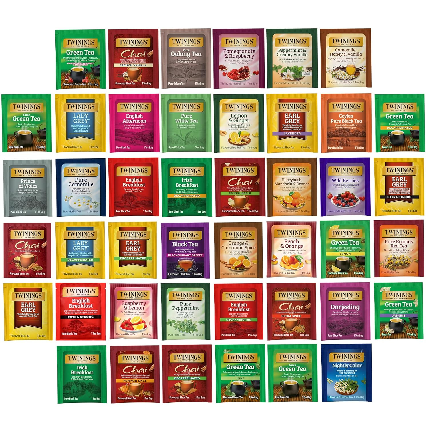 Bag Sampler Assortment, Variety Pack (44 Count), 44 Unique F