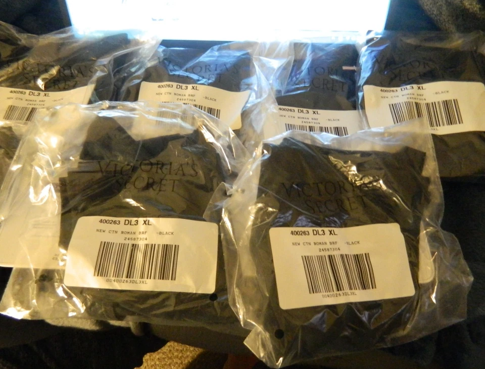 Braguita Victoria Secret Strectch Algodón Pierna Alta Negra (7) XL Foto 2 de 4