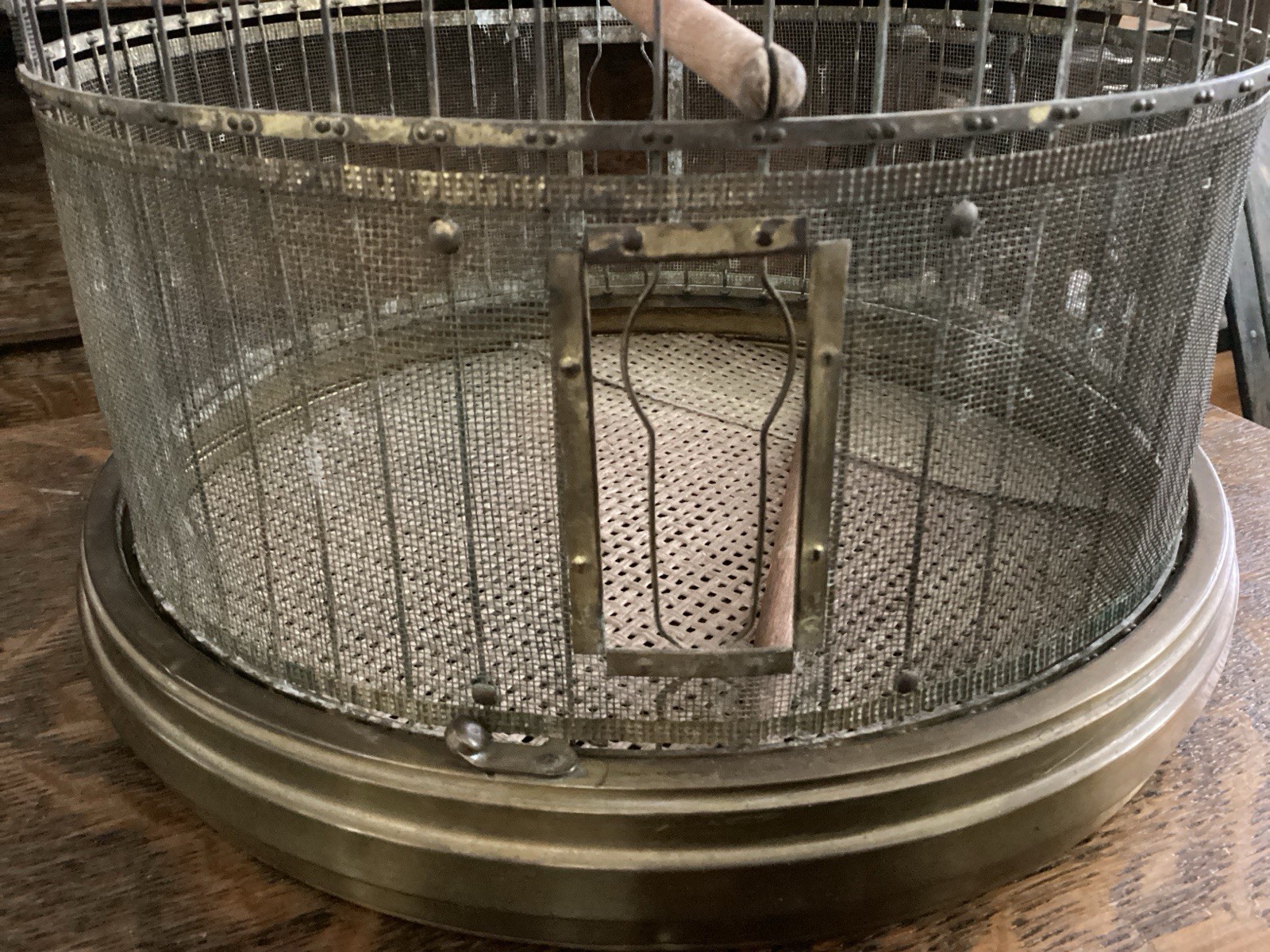 1930s Brass Birdcage Dome Top Vintage Wire Cage 12x12