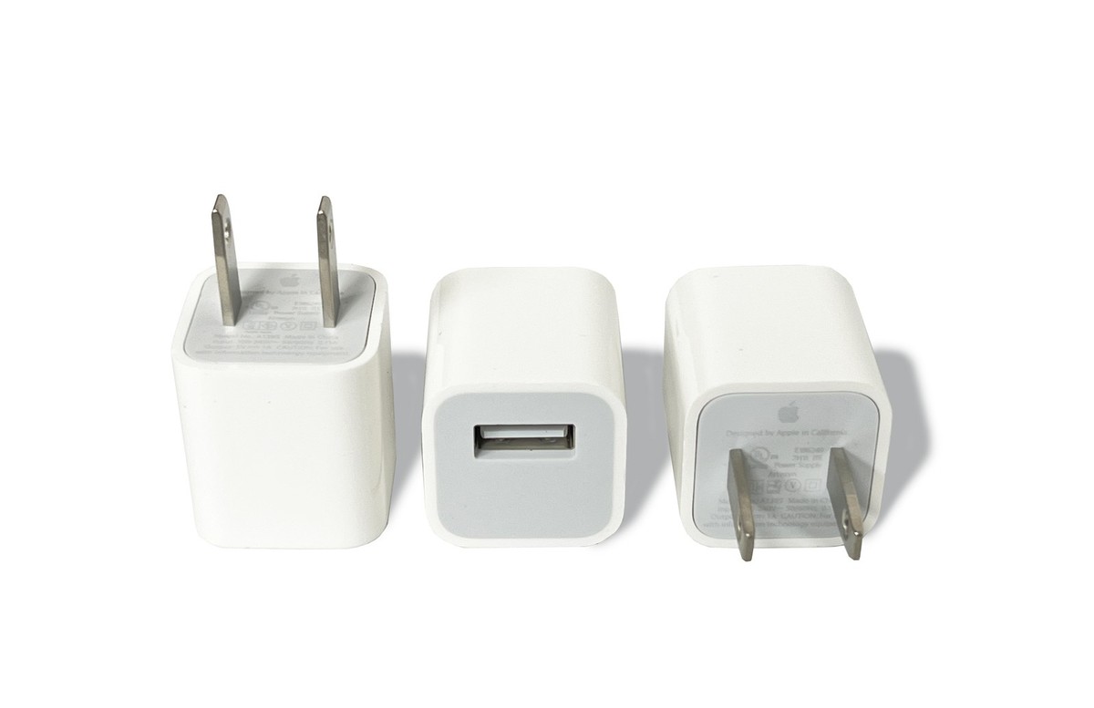 3-Pack Apple 5W USB Wall Charger Cube USB-A Power Adapter for