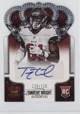 2013 Panini Crown Royale Silver Die-Cut Signatures /125 Timothy Wright Auto 1cc7