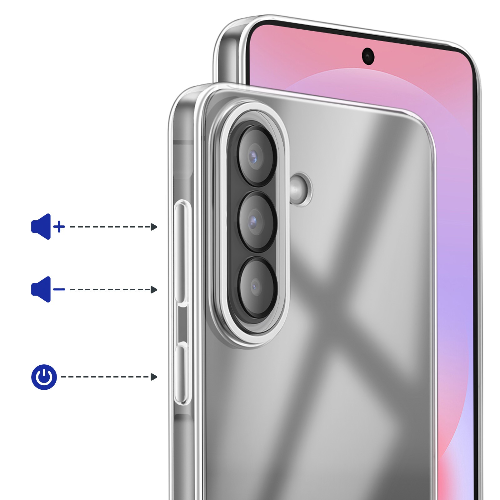 Coque transparente pour Galaxy A37 protégeant l'objectif des rayures du quotidien - 3