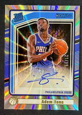Adem Bona 2024-25 Panini Donruss 21/99 Auto Silver Laser Rated Rookie #278