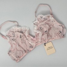 Agent Provocateur Cinta Pink Soft Cup Bra AP3 Medium NEW