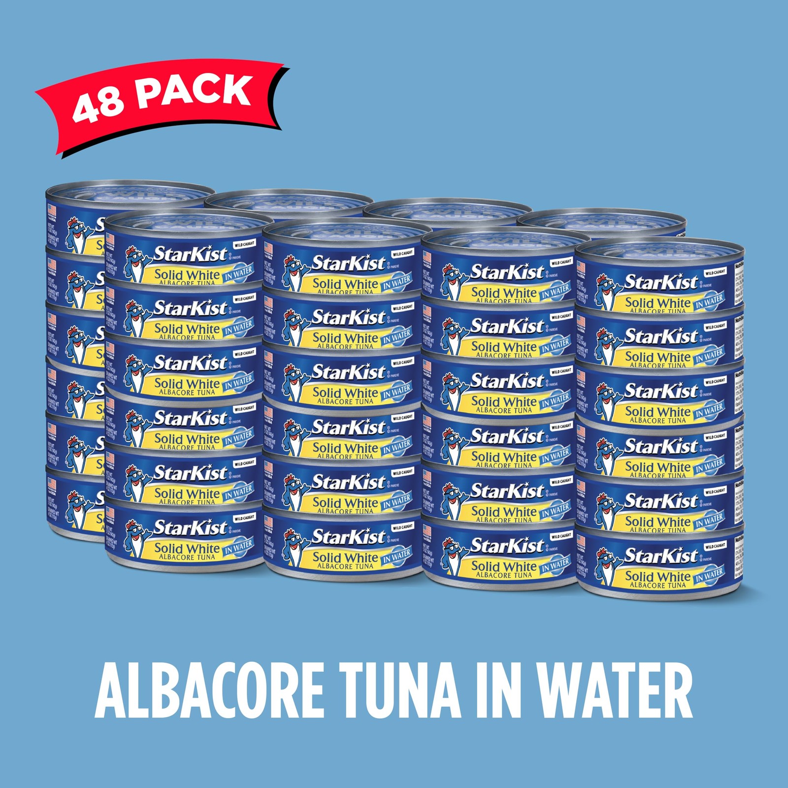 StarKist Solid White Albacore Tuna in Water - 5 oz Can (Pack of 48)