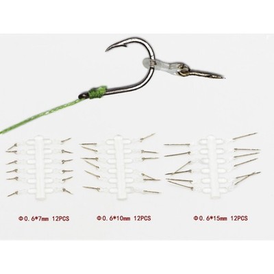 24pcs Bait Spike Carp Fishing Hook Sting Boilies Maggot Corn Pin Hair Rigs