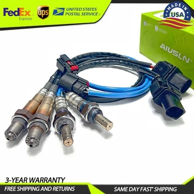 4pc Oxygen Sensor Up+Downstream for Ford F-150 3.5L V6 Turbo 2011 2012 2013 2014 Foto 1 de 4