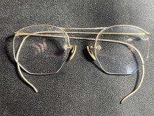 Vintage 30s Rimless 1/10 12K Gold Fill GF Glasses