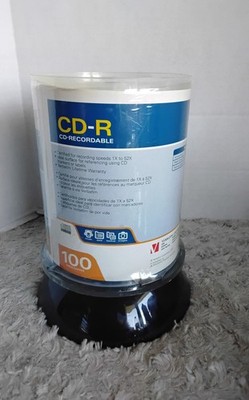 NEW. SEALED. VERBATIM CD-R 700MB/52X Blank White 100-pack Spindle