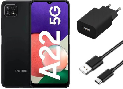 Samsung Galaxy A22 5G 4/64GB NFC A226B/DSN Schwarz ohne Simlock | TOP Zustand
