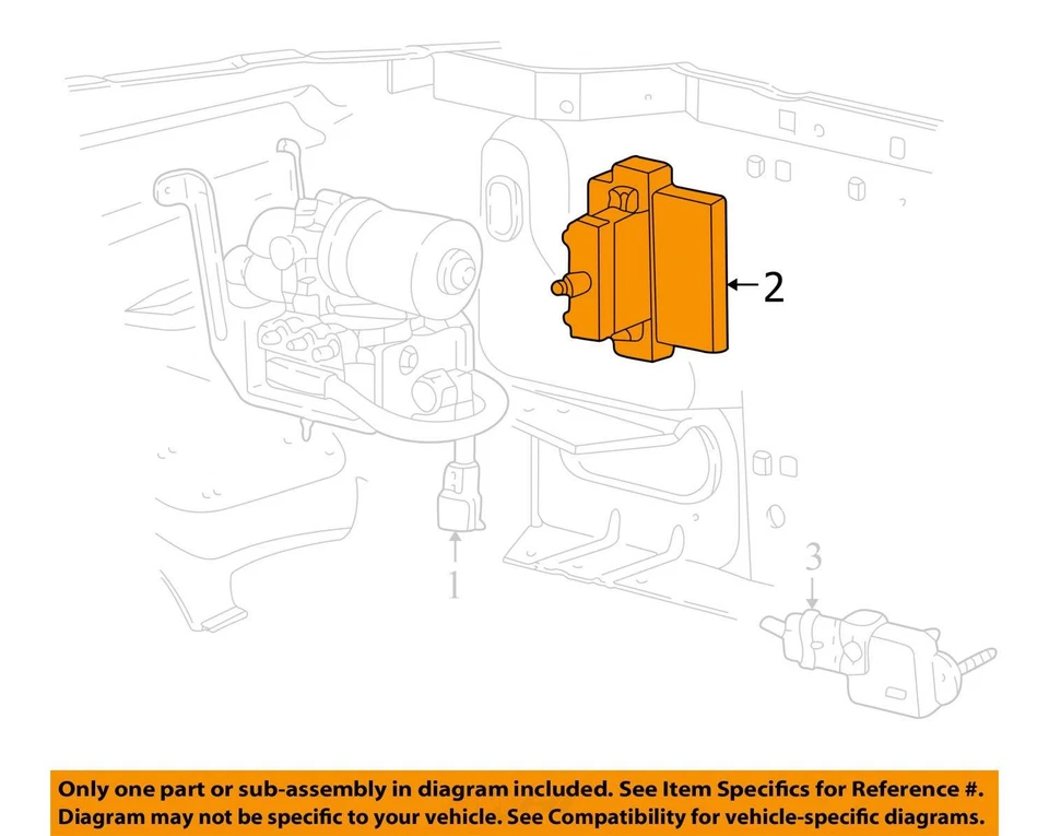 Chassis ECM ABS Left Hand Front Engine Compartment Fits 01-03 RANGER 1689447 Foto 3 de 4