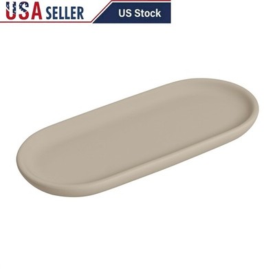 Ceramic Soft Touch Tray Bathroom Essentials Organizing Jewelry Accessories New