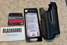 BLACKHAWK EPOCH Lv 3 LIGHT-BEARING Basketweave Holster 2100683 GLOCK 17 22 31 RH