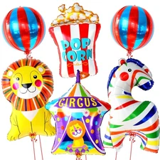 KatchOn, Circus Balloons for Carnival Decorations - Pack of 6 | Carnival Ball...