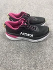 Hoka One One Bondi 7 Shoes Womens Size 8 Black Running Sneakers Cushioned