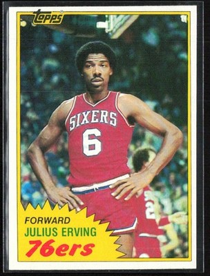 Julius Erving 1981-82 Topps Soft Corners & Edges #30 Philadelphia 76ers