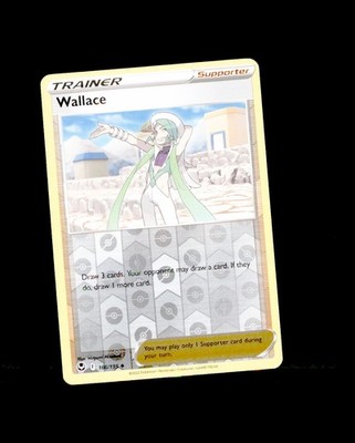 NM SWSH12: Silver Tempest Reverse Holo Wallace 166/195