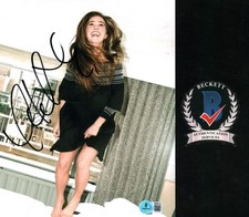 Haley Lu Richardson Signed 8x10 Photo Barefoot Leggy Babe BAS COA