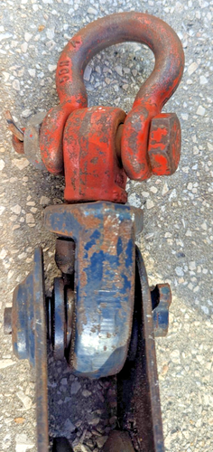 Crosby McKissick 4,5" BB Rollenblock mit Schäkel N-419 3/8"-1/2" Drahtseil 4 Tonnen - Bild 13 von 13
