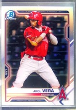 2021 Bowman Draft Arol Vera Chrome Refractor #BDC-181 Angels