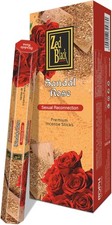 Zed Black  Incense Sticks, 20 Sticks x 6 Packs Musk Sandal Rose Jasmine Lavender