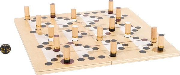 "Small Foot Ludo Und Leiterspiel \"Gold Edition\", Modernes Brettspiel FüR 2-4 Spie"-image