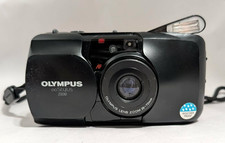Olympus Stylus Zoom 35-70  35mm Film  Point  Shoot Camera  Black  Working