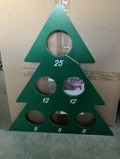 Neuf Demdaco Jumbo Jingle Bell sapin de Noël en bois sac de fèves jeu de lancer pour enfants