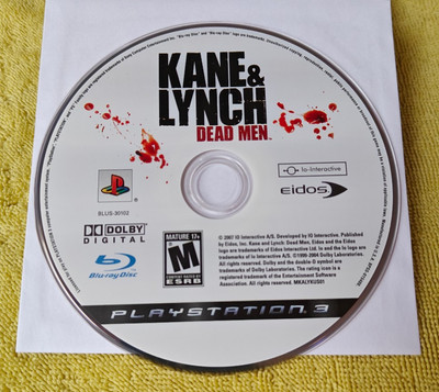 Kane and Lynch: Dead Men (Playstation 3 PS3) Disc Only Clean and Tested