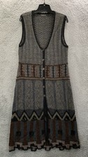 PERUVIAN CONNECTION Sweater Dress Womens Large Gray